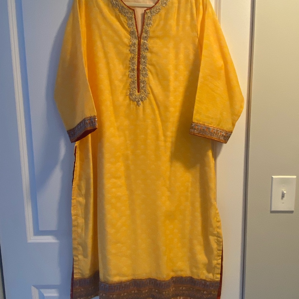Biba yellow kurta